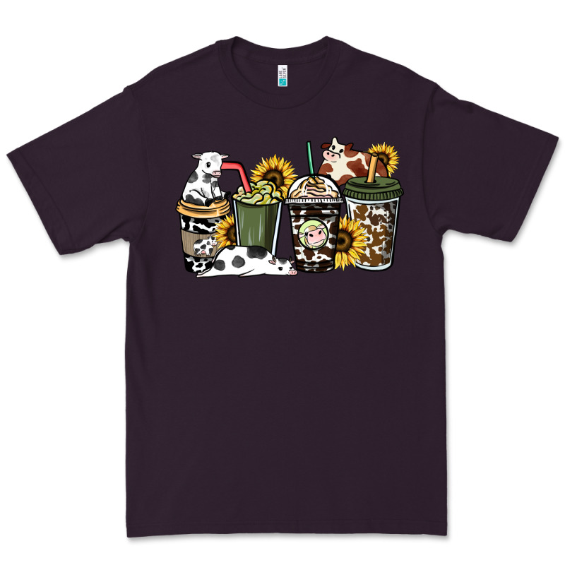 Cowhide Coffee Cup Premium Tee by HowdyJamesFarm | Teevron