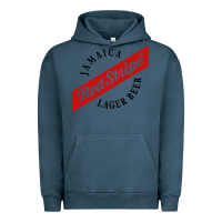 Pigment Midnight Navy jamaica red stripe lager beer Urban Hoodie - InspiraDesign