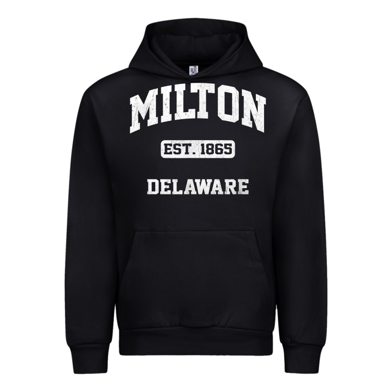 Milton Delaware De Vintage State Athletic Style T Shirt Urban Hoodie by InspiraDesign | Teevron