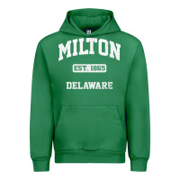 Emerald milton delaware de vintage state athletic style t shirt Urban Hoodie - InspiraDesign