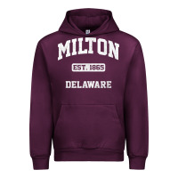 Mauve Wine milton delaware de vintage state athletic style t shirt Urban Hoodie - InspiraDesign