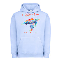 Pigment Grape Ice Cedar Key Florida Watercolor Sea Turtle Sweatshirt Urban Hoodie - InspiraDesign