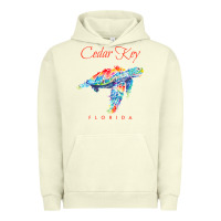 Pigment Pistachio Cedar Key Florida Watercolor Sea Turtle Sweatshirt Urban Hoodie - InspiraDesign