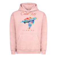 Pigment Salmon Cedar Key Florida Watercolor Sea Turtle Sweatshirt Urban Hoodie - InspiraDesign