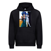 Black Neon Genesis Evangelion Rei Ayanami Urban Hoodie - InspiraDesign