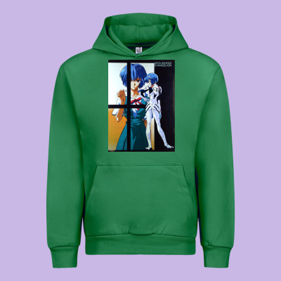 Neon Genesis Evangelion Rei Ayanami Urban Hoodie Designed By Inspiradesign