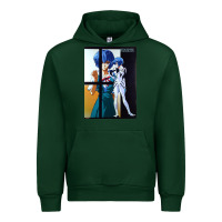Forest Green Neon Genesis Evangelion Rei Ayanami Urban Hoodie - InspiraDesign