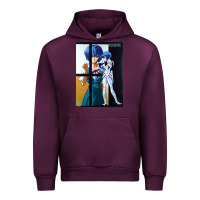 Mauve Wine Neon Genesis Evangelion Rei Ayanami Urban Hoodie - InspiraDesign