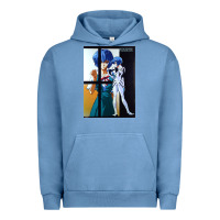 Pigment Pebble Blue Neon Genesis Evangelion Rei Ayanami Urban Hoodie - InspiraDesign