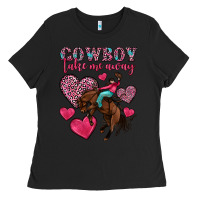 Black cowboy take me away Ladies Tee - OliviaCreatesArt
