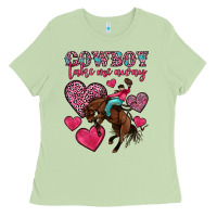Matcha cowboy take me away Ladies Tee - OliviaCreatesArt