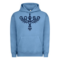Pigment Pebble Blue goose music Urban Hoodie - InspiraDesign
