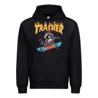 Black trasher Urban Hoodie - InspiraDesign
