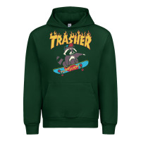 Forest Green trasher Urban Hoodie - InspiraDesign