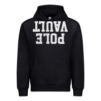 Black pole vault t shirt upside down funny pole vault jumper shirt Urban Hoodie - InspiraDesign