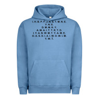 Pigment Pebble Blue I Have Brought Peace Urban Hoodie - InspiraDesign