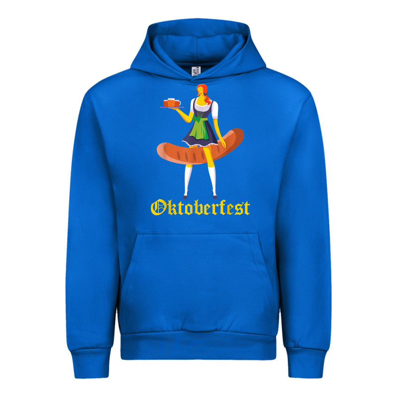 Barmaid Oktoberfest Funny German Woman Dirndl Bratwurst T Shirt Urban Hoodie by InspiraDesign | Teevron