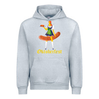 Heather Grey barmaid oktoberfest funny german woman dirndl bratwurst t shirt Urban Hoodie - InspiraDesign