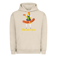 Pigment French Oak barmaid oktoberfest funny german woman dirndl bratwurst t shirt Urban Hoodie - InspiraDesign