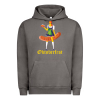 Pigment Tornado barmaid oktoberfest funny german woman dirndl bratwurst t shirt Urban Hoodie - InspiraDesign