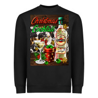 Black christmas cocktail martini  air freshener Heavyweight Sweatshirt - AdoDesignShop