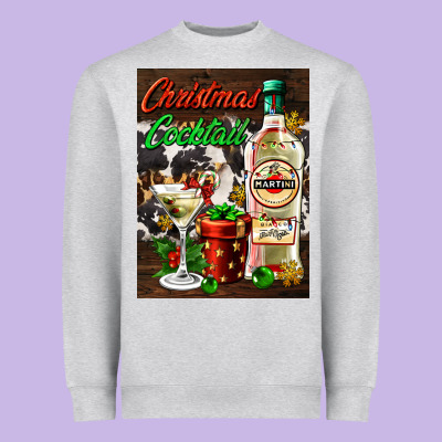 Christmas Cocktail Martini  Air Freshener Heavyweight Sweatshirt Designed By Adodesignshop