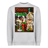 Heather Grey christmas cocktail martini  air freshener Heavyweight Sweatshirt - AdoDesignShop