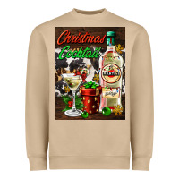 Mushroom christmas cocktail martini  air freshener Heavyweight Sweatshirt - AdoDesignShop