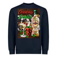 Navy christmas cocktail martini  air freshener Heavyweight Sweatshirt - AdoDesignShop
