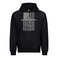 Black C-47 Skytrain Wwii Transport Airplane Vintage Flag Urban Hoodie - InspiraDesign