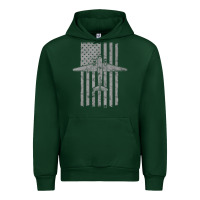 Forest Green C-47 Skytrain Wwii Transport Airplane Vintage Flag Urban Hoodie - InspiraDesign