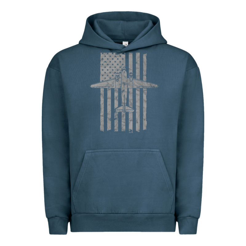 C-47 Skytrain Wwii Transport Airplane Vintage Flag Urban Hoodie by InspiraDesign | Teevron