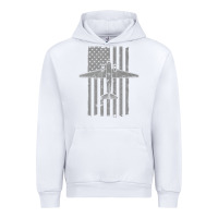 White C-47 Skytrain Wwii Transport Airplane Vintage Flag Urban Hoodie - InspiraDesign