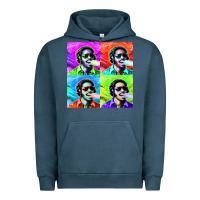 Pigment Midnight Navy STEVIE WONDER! Urban Hoodie - InspiraDesign