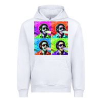 White STEVIE WONDER! Urban Hoodie - InspiraDesign