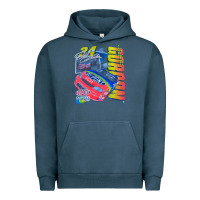 Pigment Midnight Navy jeff gordon dupont vintage racing Urban Hoodie - InspiraDesign