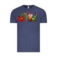 Vintage Denim Mexico Coffee Cups With Cactus And Tequila Bottle Vintage Tee - FaDigitalArtStudio