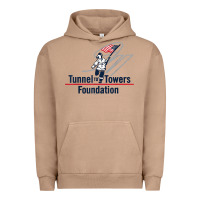 Pigment Burro Tunnel To Towers F-oundation American Flag USA Flag Urban Hoodie - InspiraDesign