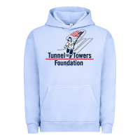 Pigment Grape Ice Tunnel To Towers F-oundation American Flag USA Flag Urban Hoodie - InspiraDesign