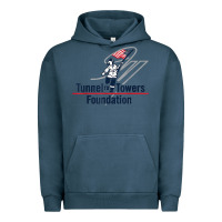 Pigment Midnight Navy Tunnel To Towers F-oundation American Flag USA Flag Urban Hoodie - InspiraDesign