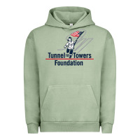 Pigment Oil Green Tunnel To Towers F-oundation American Flag USA Flag Urban Hoodie - InspiraDesign