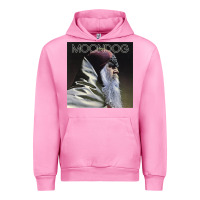 Fuchsia Pink Moondog Musician Poster Essential Urban Hoodie - InspiraDesign