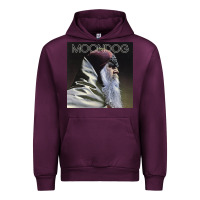 Mauve Wine Moondog Musician Poster Essential Urban Hoodie - InspiraDesign