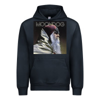 Navy Moondog Musician Poster Essential Urban Hoodie - InspiraDesign