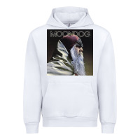 White Moondog Musician Poster Essential Urban Hoodie - InspiraDesign
