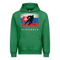 Emerald Slovakia Ice Hockey Slovak Flag Urban Hoodie - InspiraDesign
