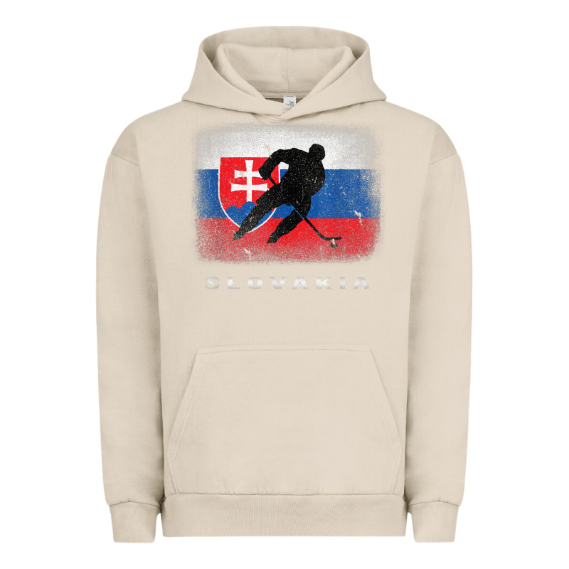 Slovakia Ice Hockey Slovak Flag Urban Hoodie by InspiraDesign | Teevron