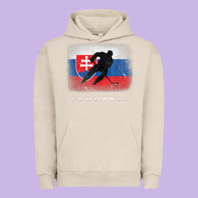 Slovakia Ice Hockey Slovak Flag Urban Hoodie Designed By Inspiradesign