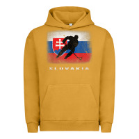 Pigment Peanut Butter Slovakia Ice Hockey Slovak Flag Urban Hoodie - InspiraDesign
