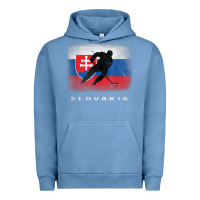 Pigment Pebble Blue Slovakia Ice Hockey Slovak Flag Urban Hoodie - InspiraDesign
